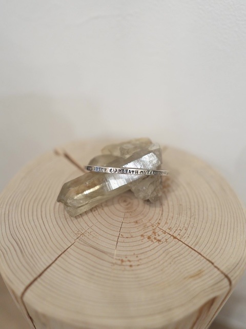 ＜treasured friends＞Message Bangle Silver