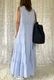 ＜select＞ cotton stripe teared dress