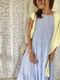 ＜select＞ cotton stripe teared dress