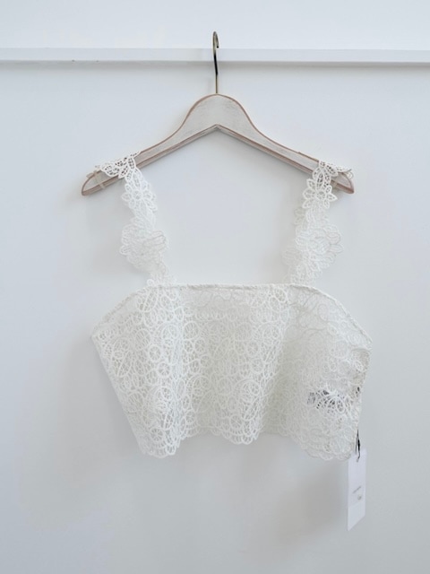 <select>lace bustier tops