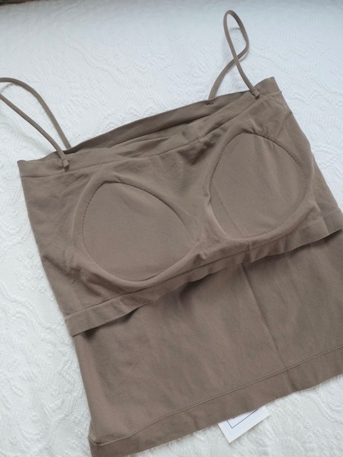 ＜GLASSY SEA＞cup in stretch bare tops