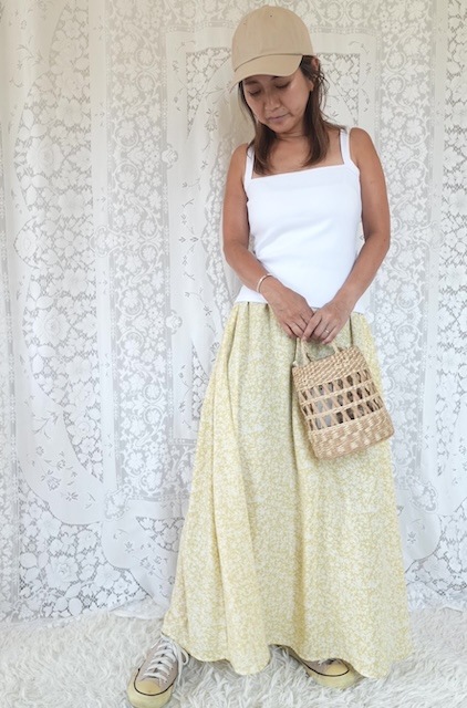 ＜GBLUE＞Flower Print Skirt