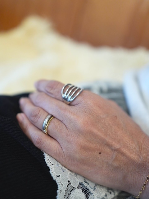 ＜Indian Jewelry＞simple design silver ring