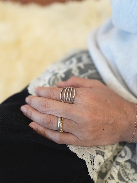 ＜Indian Jewelry＞simple design silver ring