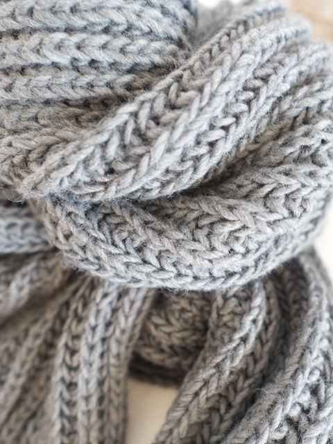 ＜select＞low gauge knit stole