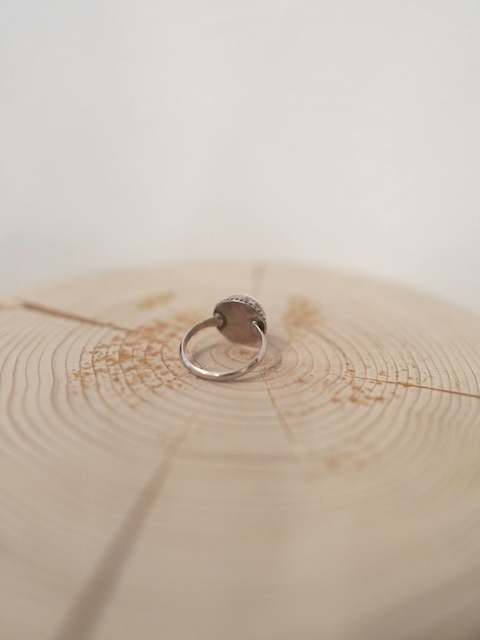 ＜Indian Jewelry＞pink conch shell round ring