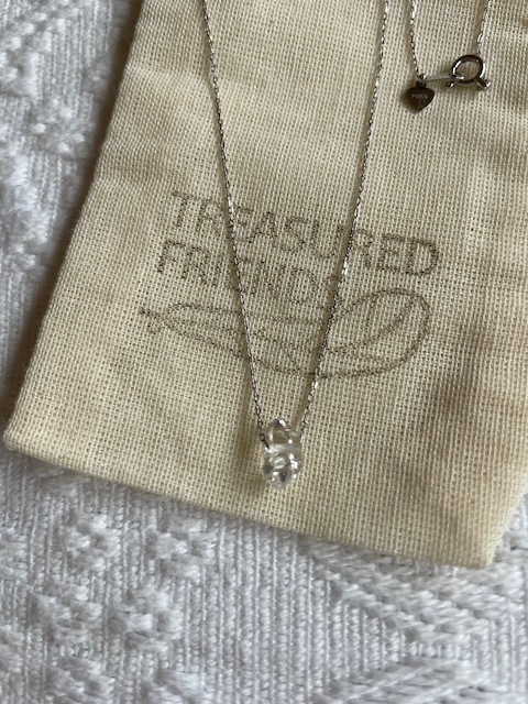 ＜treasured friends＞Platina Herkimer Necklace