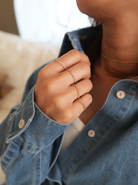 ＜select＞twist narrow ring