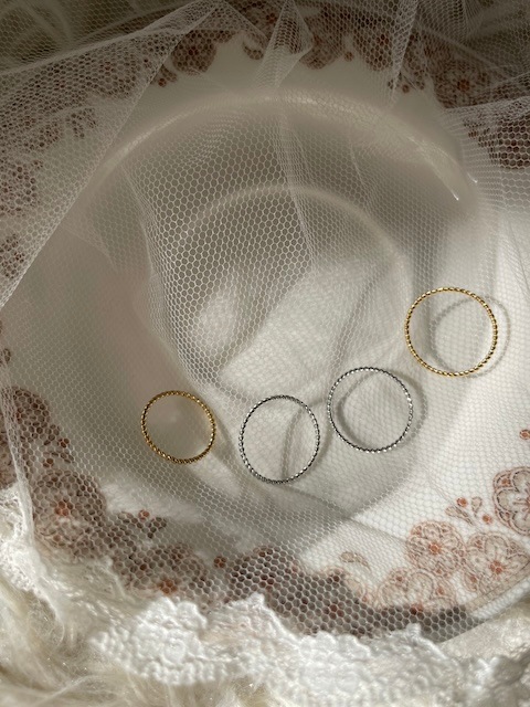 ＜select＞twist narrow ring