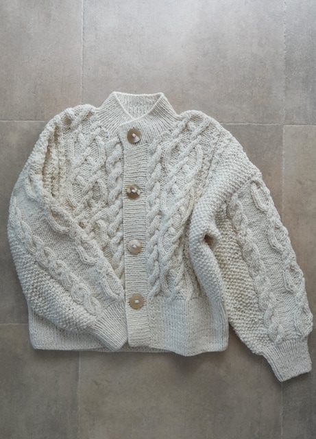 ＜select＞Peru hand knit cardigan