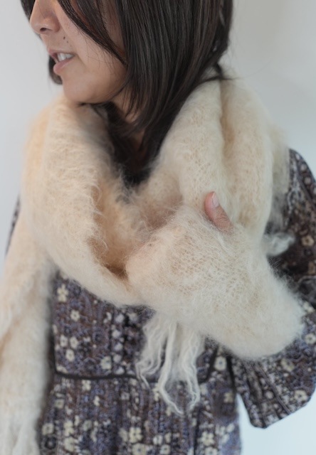 ＜select＞mohair wool muffler