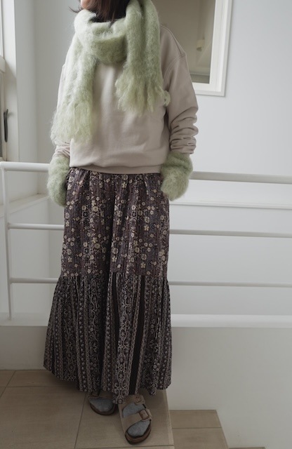 ＜select＞mohair wool muffler