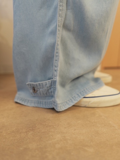 <select>lyocell denim salopette