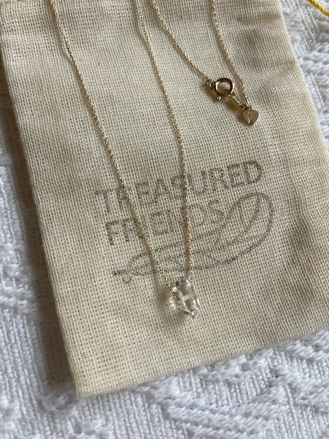 ＜treasured friends＞10K Herkimer Necklace2