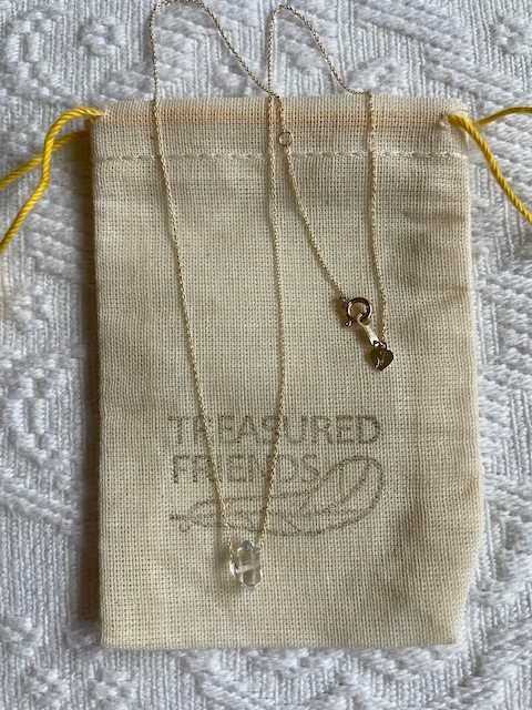 ＜treasured friends＞10K Herkimer Necklace2