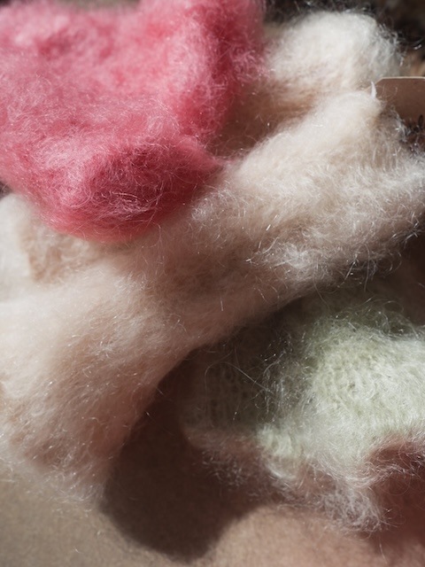 ＜select＞mohair wool arm warmer