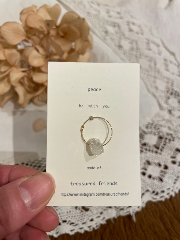 ＜Treasured Friends＞HerkimerHoopPierce M