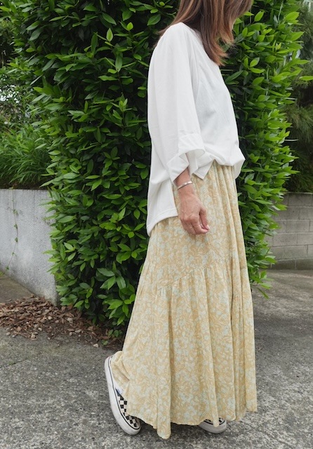 ＜GBLUE＞soft sheer back gather tops