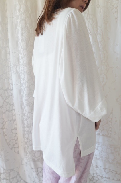 ＜GBLUE＞soft sheer back gather tops