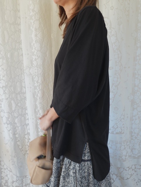 ＜GBLUE＞soft sheer back gather tops