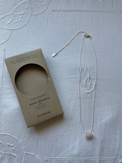 ＜select＞ROSE Quartz Chakra necklace