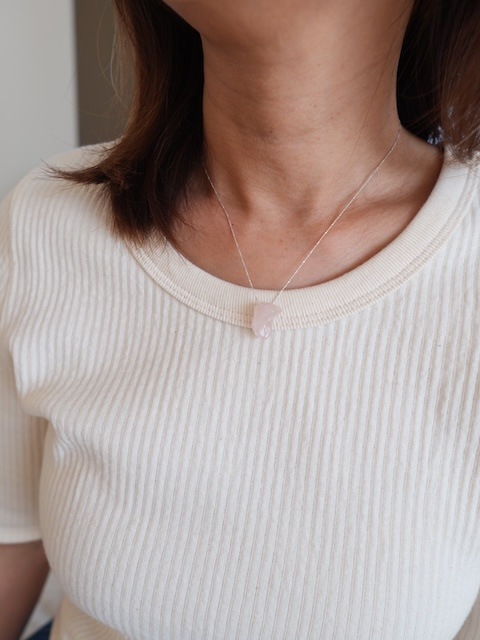 ＜select＞ROSE Quartz Chakra necklace