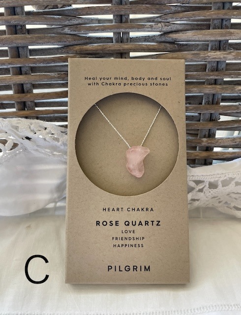 ＜select＞ROSE Quartz Chakra necklace