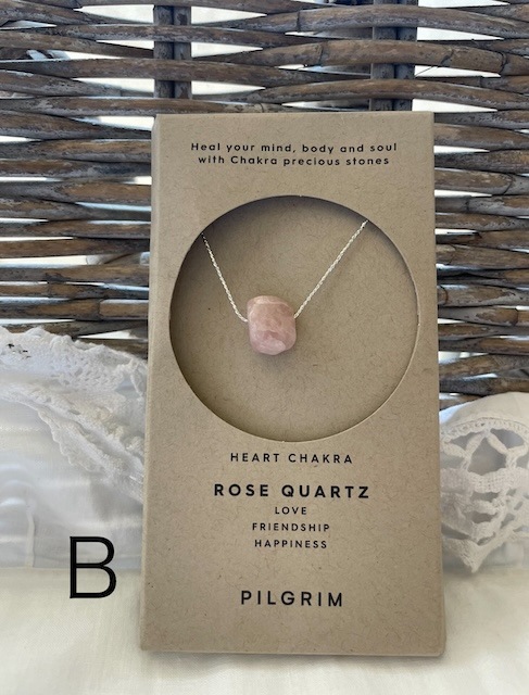 ＜select＞ROSE Quartz Chakra necklace