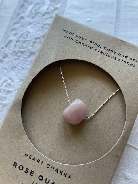 ＜select＞ROSE Quartz Chakra necklace