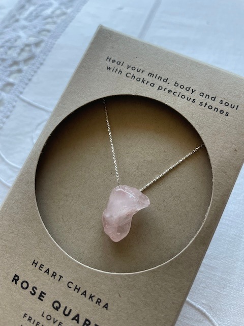 ＜select＞ROSE Quartz Chakra necklace
