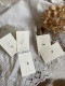 ＜Treasured Friends＞Silver Love and peace post Pierce