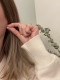 ＜Treasured Friends＞Silver Love and peace post Pierce