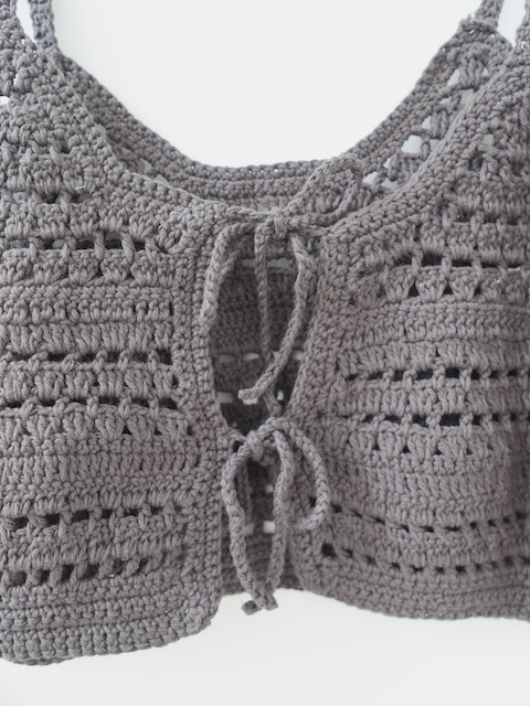 ＜select＞crochet knit bustier