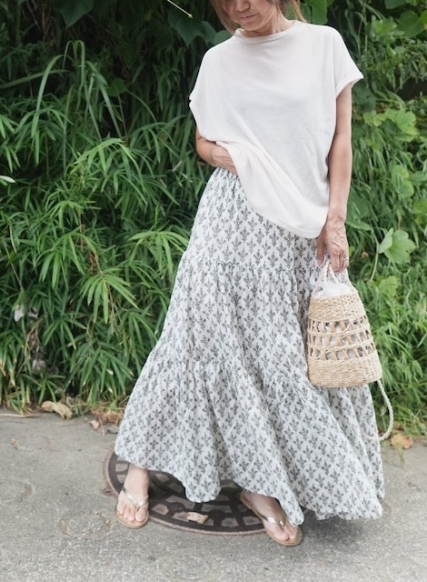 ＜select＞simple sheer french sleeve tops