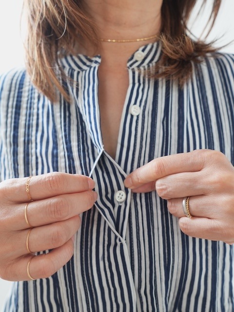 ＜select＞pin tuck dress
