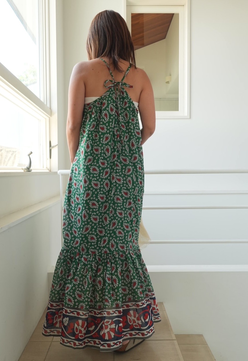 ＜select＞india print dress
