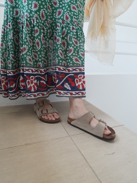 ＜select＞india print dress