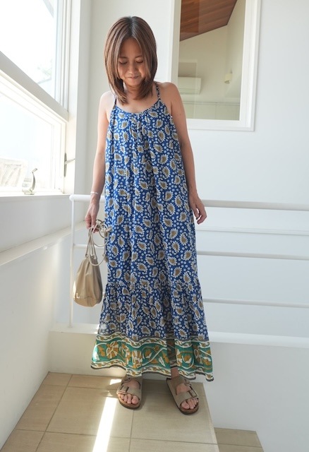＜select＞india print dress