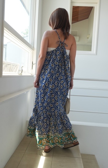 ＜select＞india print dress