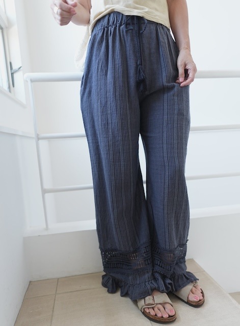 <select>crochet lace easy pants