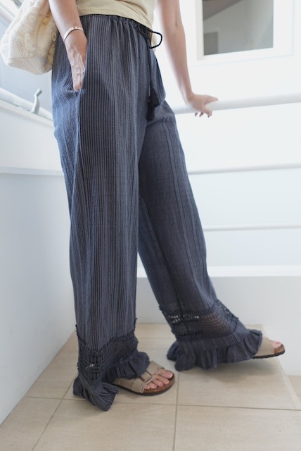 <select>crochet lace easy pants