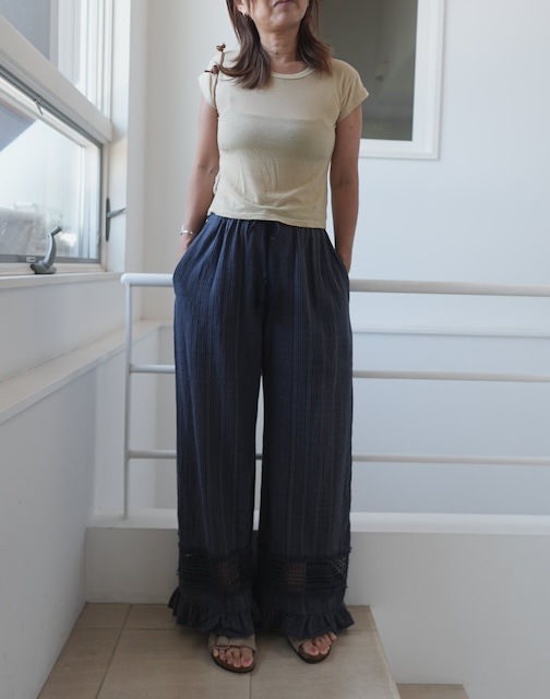<select>crochet lace easy pants