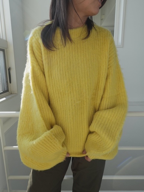 ＜select＞volume sleeve knit tops