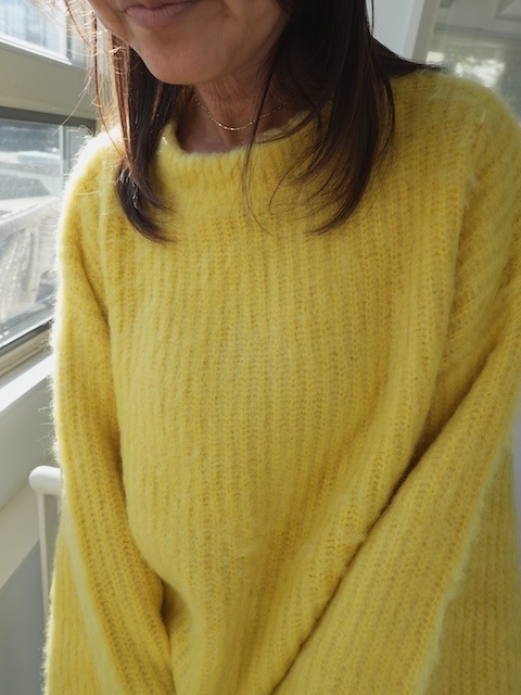 ＜select＞volume sleeve knit tops