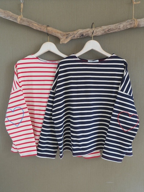 ＜PONT DE CHALONS＞heart patch border tops