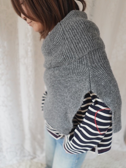 ＜PONT DE CHALONS＞heart patch border tops