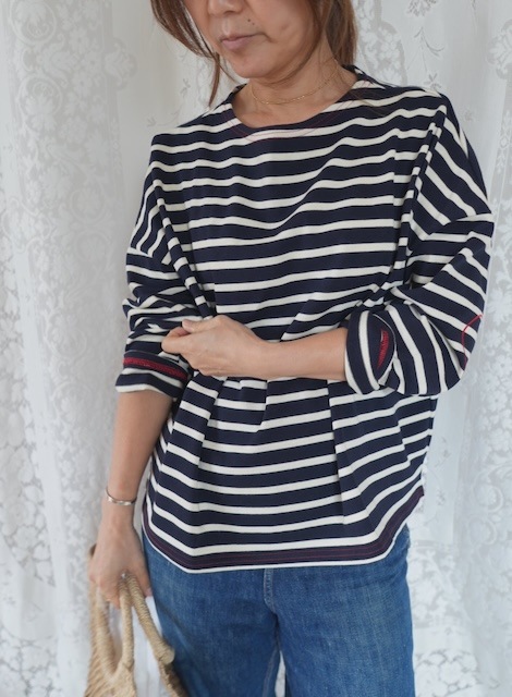 ＜PONT DE CHALONS＞heart patch border tops