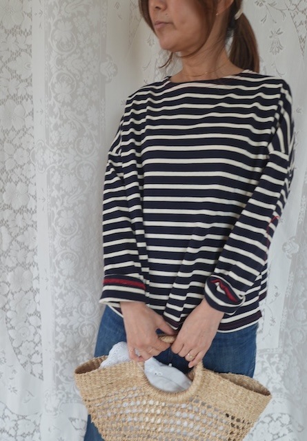 ＜PONT DE CHALONS＞heart patch border tops