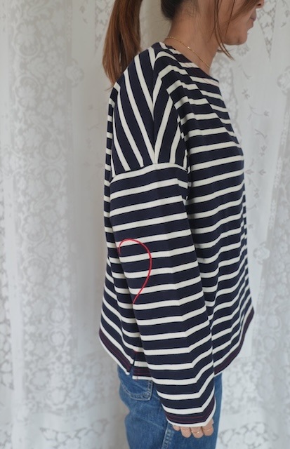 ＜PONT DE CHALONS＞heart patch border tops