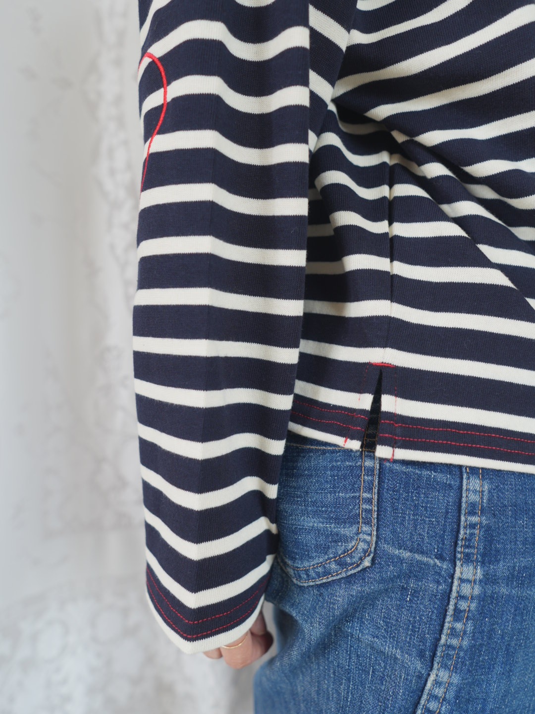 ＜PONT DE CHALONS＞heart patch border tops